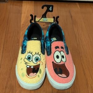 Nickelodeon SpongeBob and Patrick Kids Slip-On Sneakers - Yellow and Pink